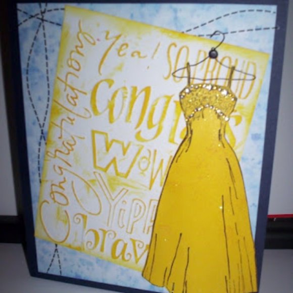 Cuttlebug 4” x 6” CONGRATS embossing folder - Picture 5 of 7
